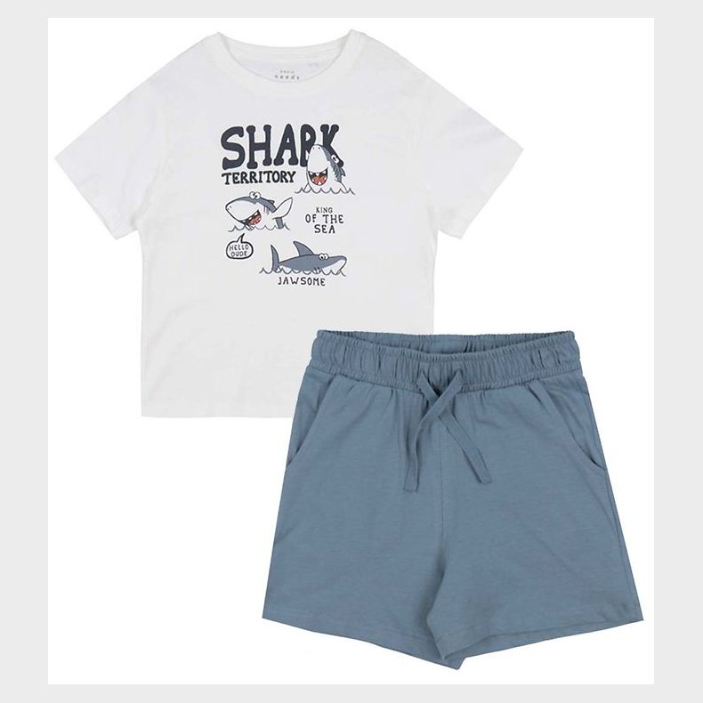 Name It Shortsst - Shorts/T-shirt - NmmVigor - Blue Mirage