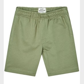 Mads Nrgaard Shorts - Light Terry Seano - Oil Green