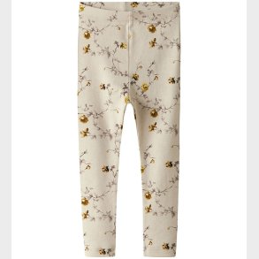 Name It Leggings -NmfHerosa - Peyote Melange m. Blomster