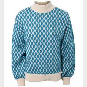 Hound Bluse - Pattern Knit - Turquoise
