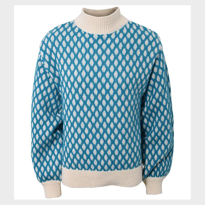 Hound Bluse - Pattern Knit - Turquoise