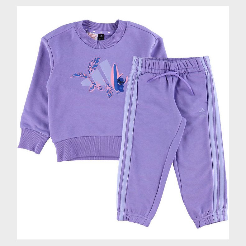 adidas Performance Sweatst - Stitch - LK DY LS JOG - LPURPL/VIT