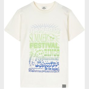 Mads Nrgaard T-shirt - Printed Thorlino - Snow White/Festival