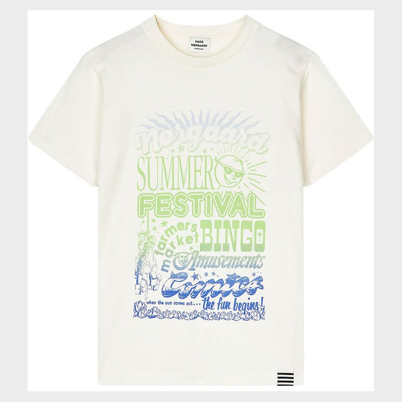 Mads Nrgaard T-shirt - Printed Thorlino - Snow White/Festival