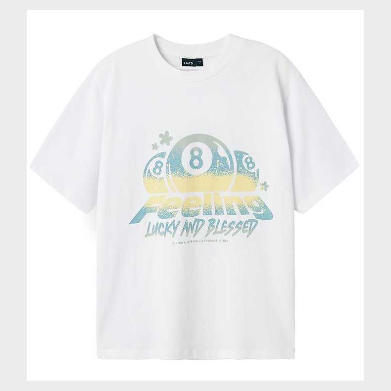 LMTD T-shirt - NlmFeelin - Bright White