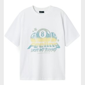 LMTD T-shirt - NlmFeelin - Bright White