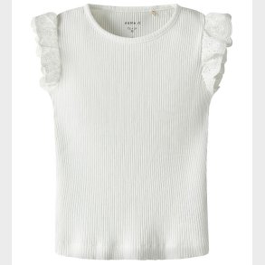Name It T-shirt - Rib - NmfHalina - Bright White m. Blonder