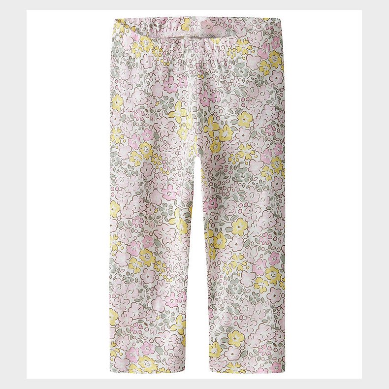 Name It Leggings - Modal - NmfHaile - Bright White/Lemon Meringu