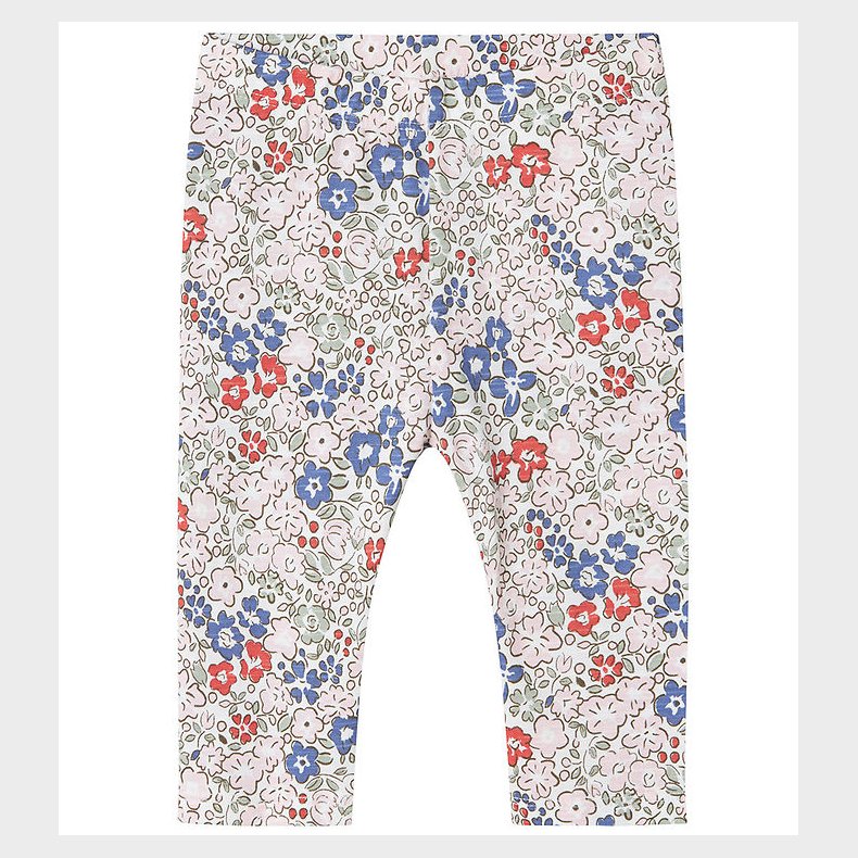 Name It Leggings - Modal - NmfHaile - Bright White m. Blomster