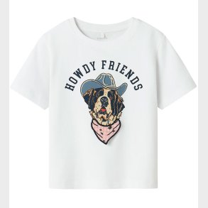 Name It T-shirt - NmmHasse - Bright White m. Print