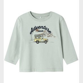 Name It Bluse - NmmHako - Aqua Gray m. Print