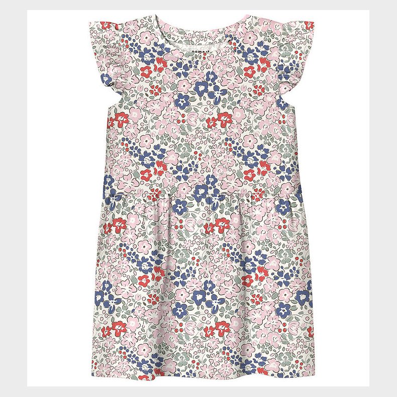 Name It Kjole - Modal - NmfHaile - Bright White m. Blomster