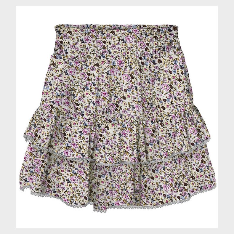 Kids Only Nederdel - KogGlow - Cloud Dancer/Ditsy Flowers