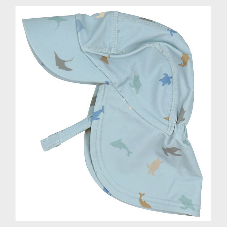 Wheat Badehat - Tonga - UV40+ - Soft Blue Sea Life