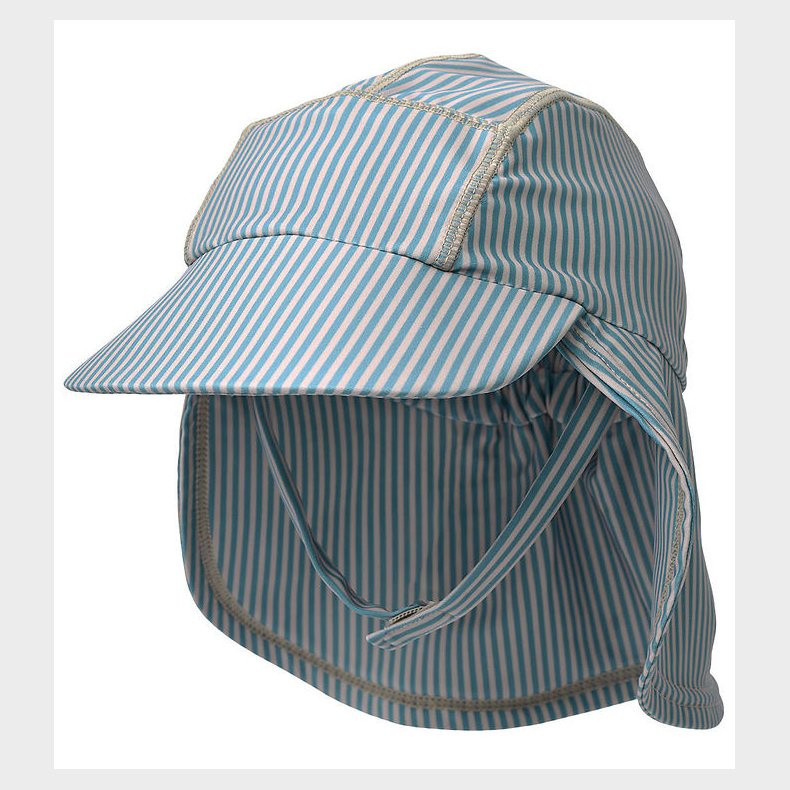 Wheat Badehat - Tonga - UV40+ - Blue Swim Stripe