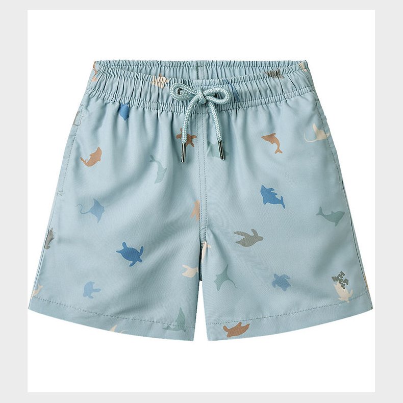 Wheat Badeshorts - Hansi - Soft Blue Sea Life