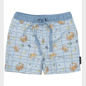 Mikk-Line Badeshorts - AOP - Faded Denim