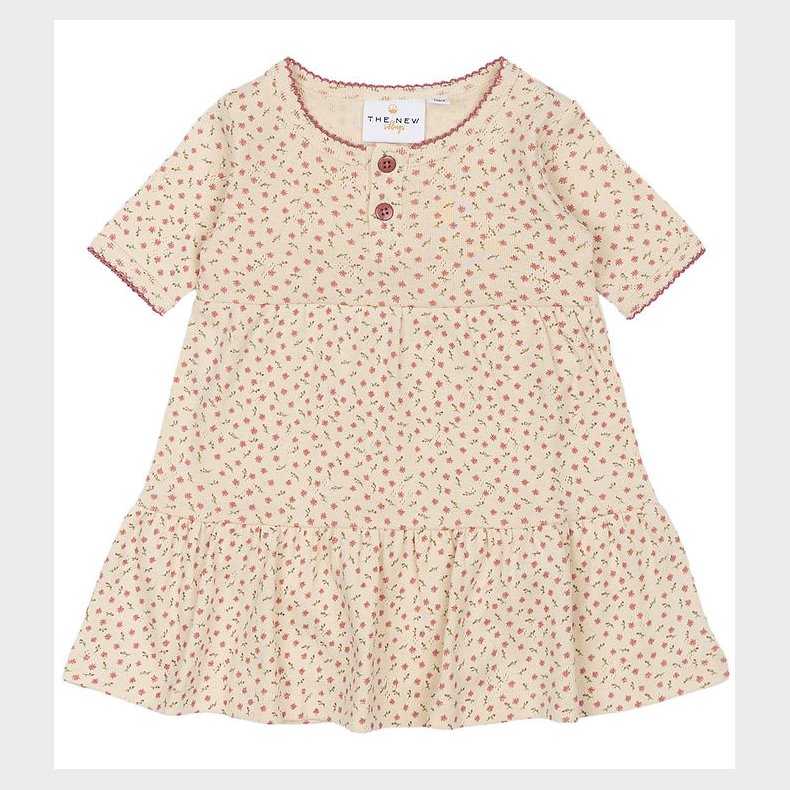 The New Pointelle Bodykjole k/ - TnsbOdette - AOP - White Swan