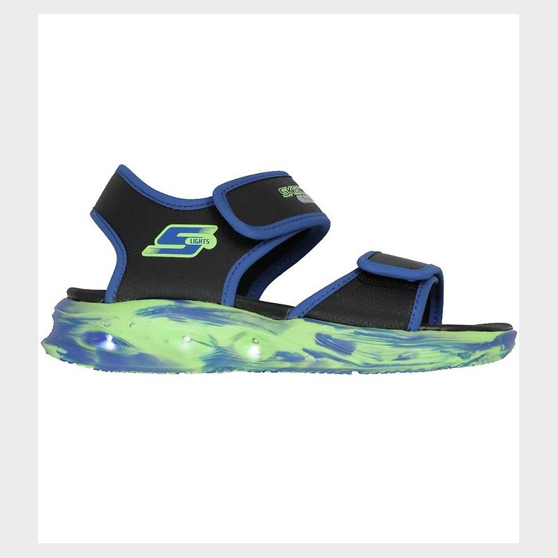 Skechers Sandaler m. Lys - Lights Sola - Sort/Bl