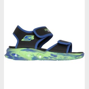 Skechers Sandaler m. Lys - Lights Sola - Sort/Bl