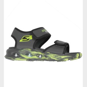 Skechers Sandal m. Lys - Light Sola - Charcaol/Black