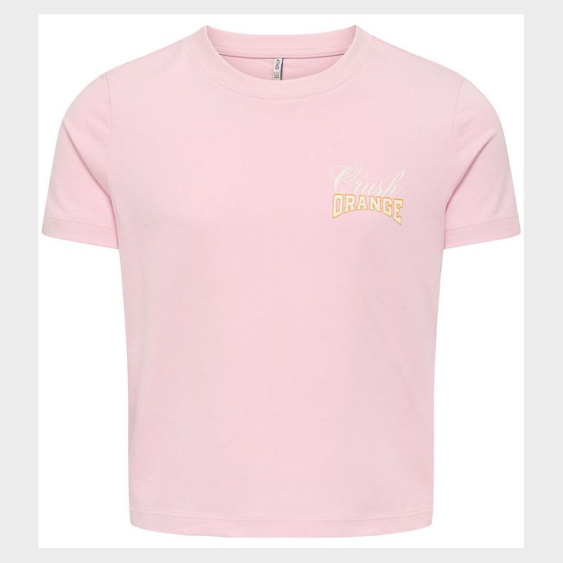 Kids Only T-shirt - KogAnnbell Sun Life - Roseate Spoonbi/Orange