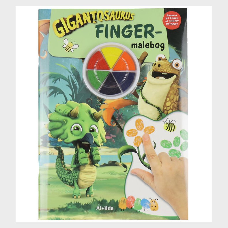 Alvilda Bog - Fingermalebog m. Gigantosaurus - Dansk