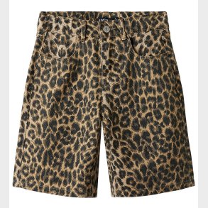 LMTD Shorts - NlfLeo - Silver Mink/Leopard