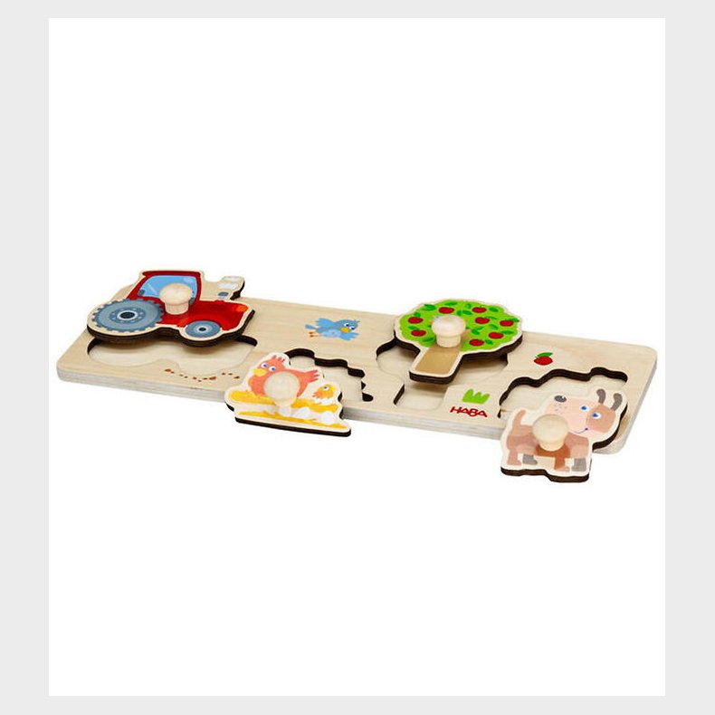 HABA Puslespil - 4 Brikker - Tr - Grd