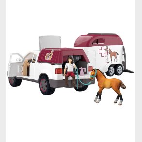 Schleich Horse Club - Mobil Dyrelge m. Trailer - 42704 - 90 Del