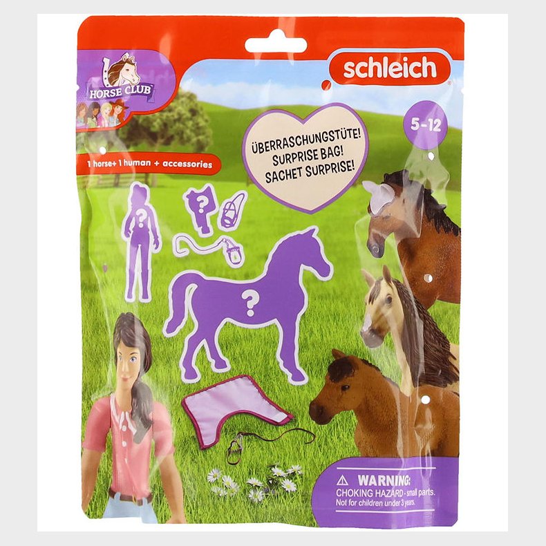 Schleich Horse Club - Asst. - Rytter m. Hest Og Tilbehr