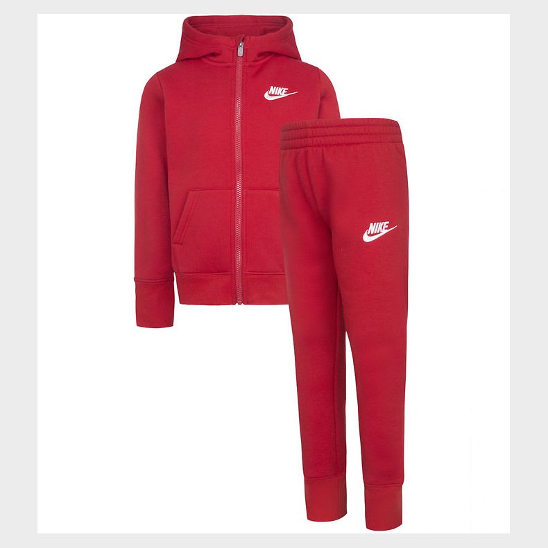 Nike Sweatst - Cardigan/Sweatpants - Gym Red