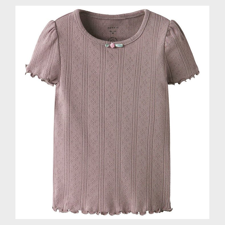 Name It T-shirt - NmfJsilke - Purple Dove m. Hulmnster