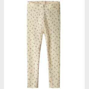 Name It Leggings - Rib - NmfHoise - Sun Kiss m. Blomster