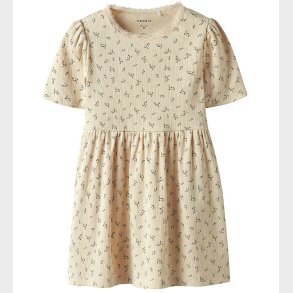 Name It Kjole - Rib - NmfHoise - Sun Kiss m. Blomster