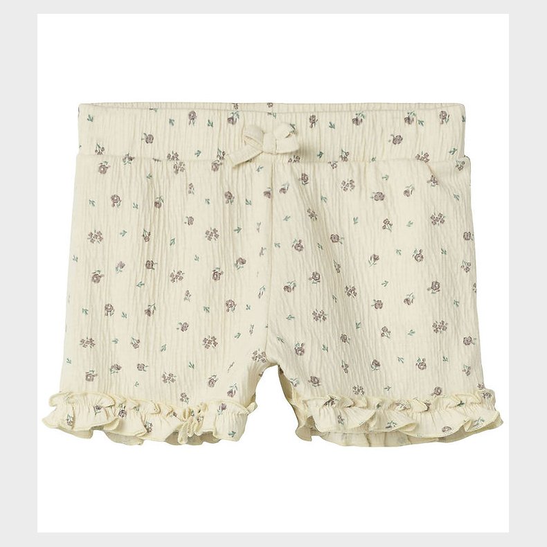 Name It Shorts - NmfJannis - Bleached Sand m. Blomster