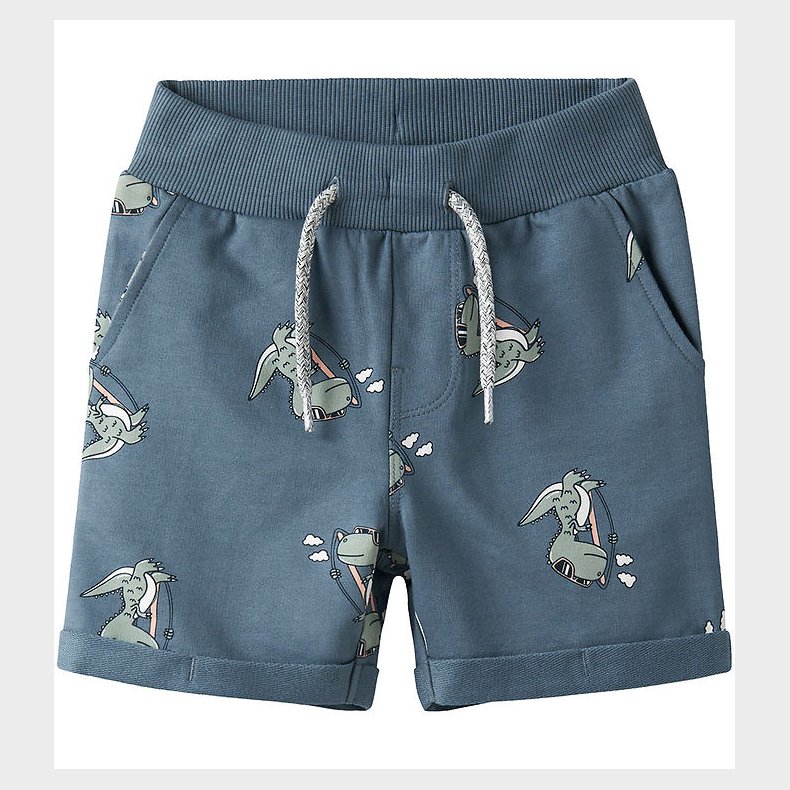 Name It Sweatshorts - NmmVermo - Blue Mirage/Dino surf