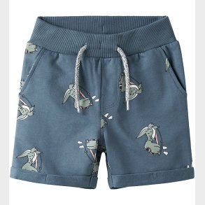 Name It Sweatshorts - NmmVermo - Blue Mirage/Dino surf