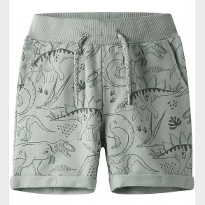 Name It Sweatshorts - NmmVermo - Aqua Gray/Tone Dino