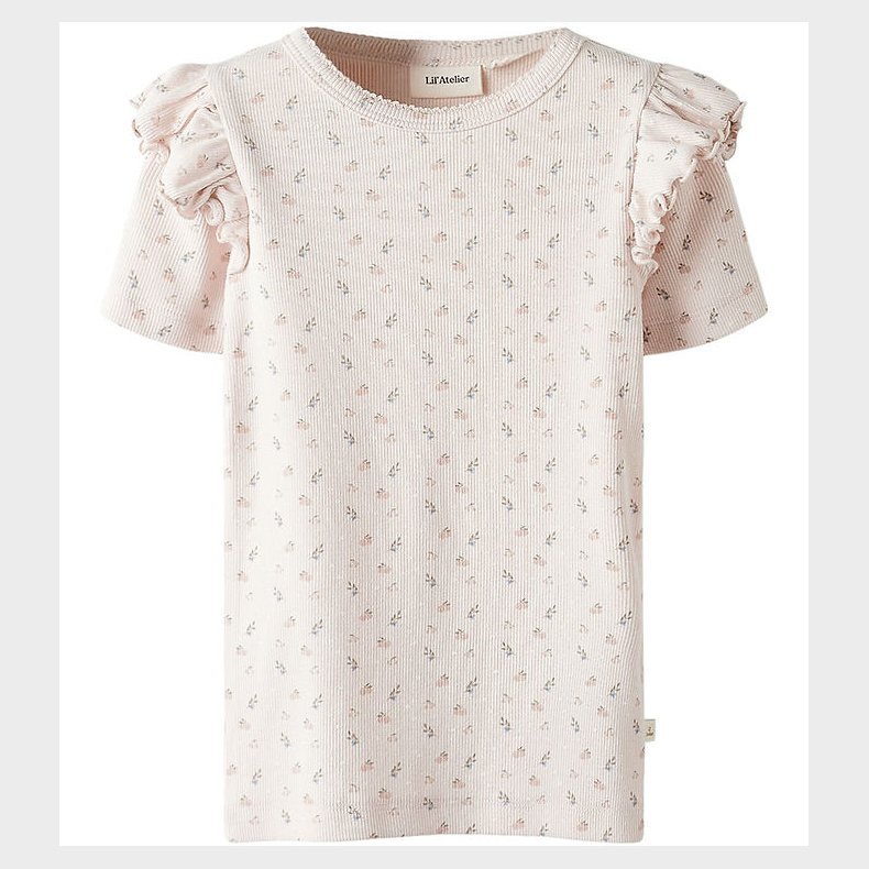 Lil' Atelier T-shirt - Rib - NmfGago - Peach Blush