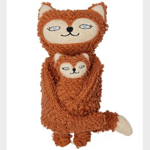 OYOY Bamse - Frida & Baby Felix Fox - Caramel