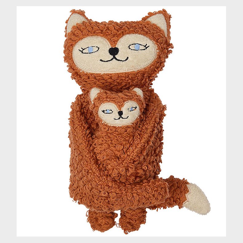 OYOY Bamse - Frida & Baby Felix Fox - Caramel