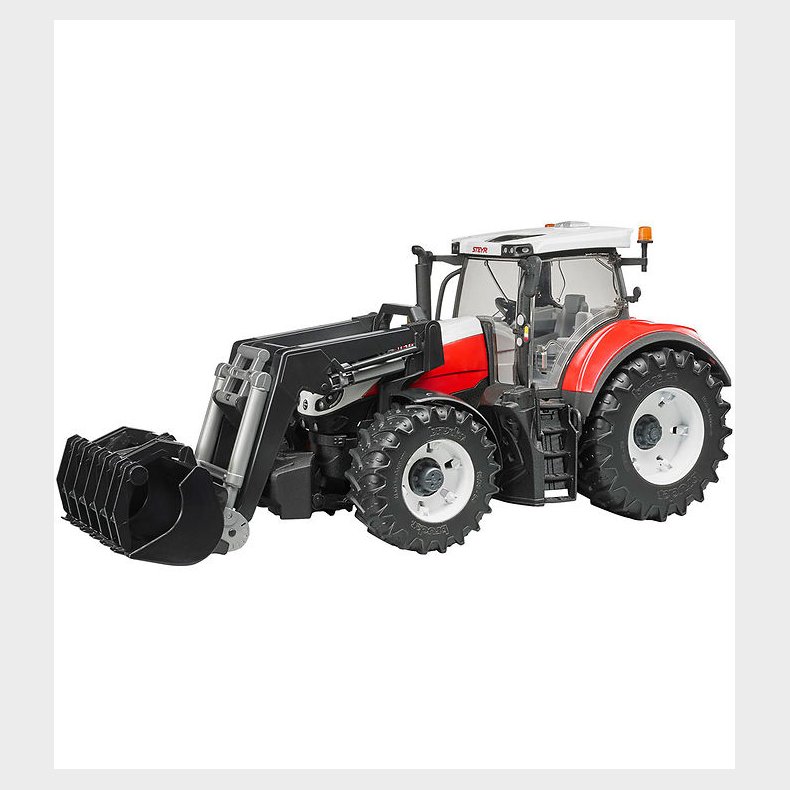 Bruder Traktor - Steyr 6300 Terrus CV m. Frontlsser - 03181