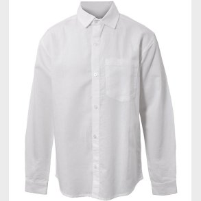 Hound Skjorte - Linen Blend - Hvid