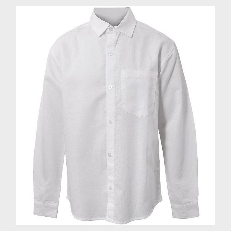 Hound Skjorte - Linen Blend - Hvid