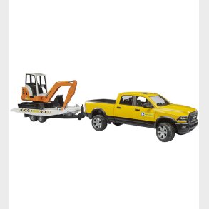 Bruder Bil - RAM 2500 Power Wagon Rental Service m. Mini excavat