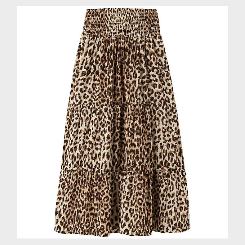 Name it Nederdel - NkfVinaya - Black/LEOPARD AOP