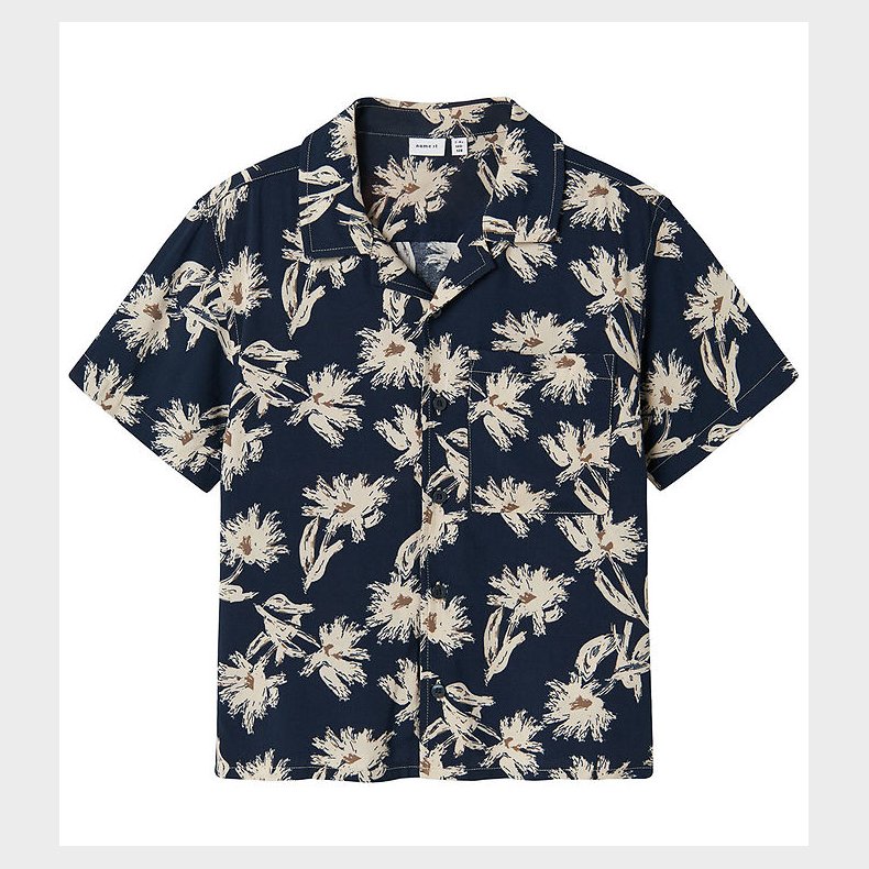 Name it Skjorte k/ - NkmFerane - Walnut