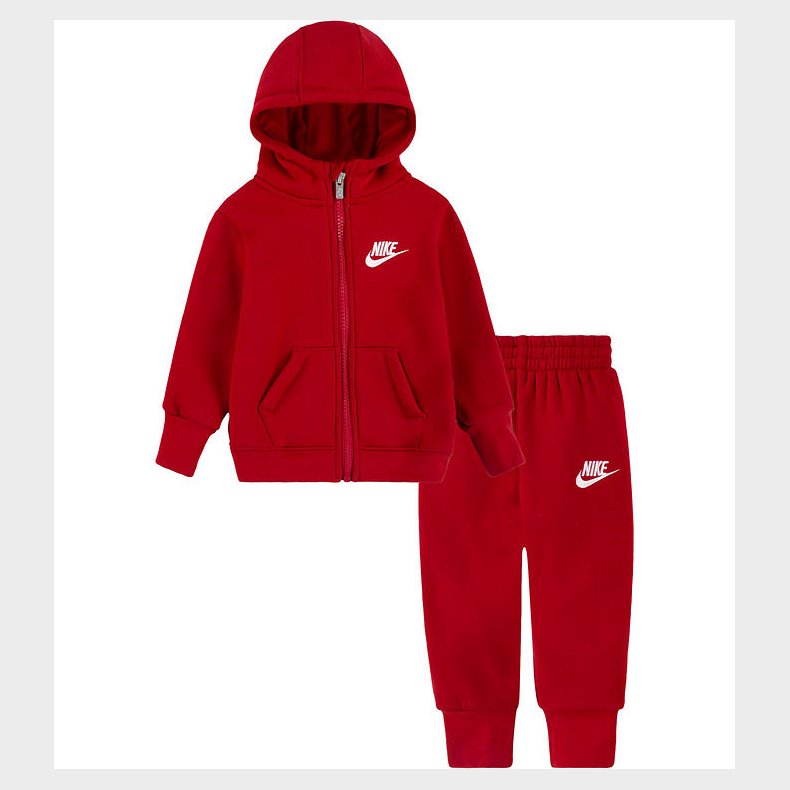 Nike Sweatst - Cardigan/Sweatpants - Gym Red