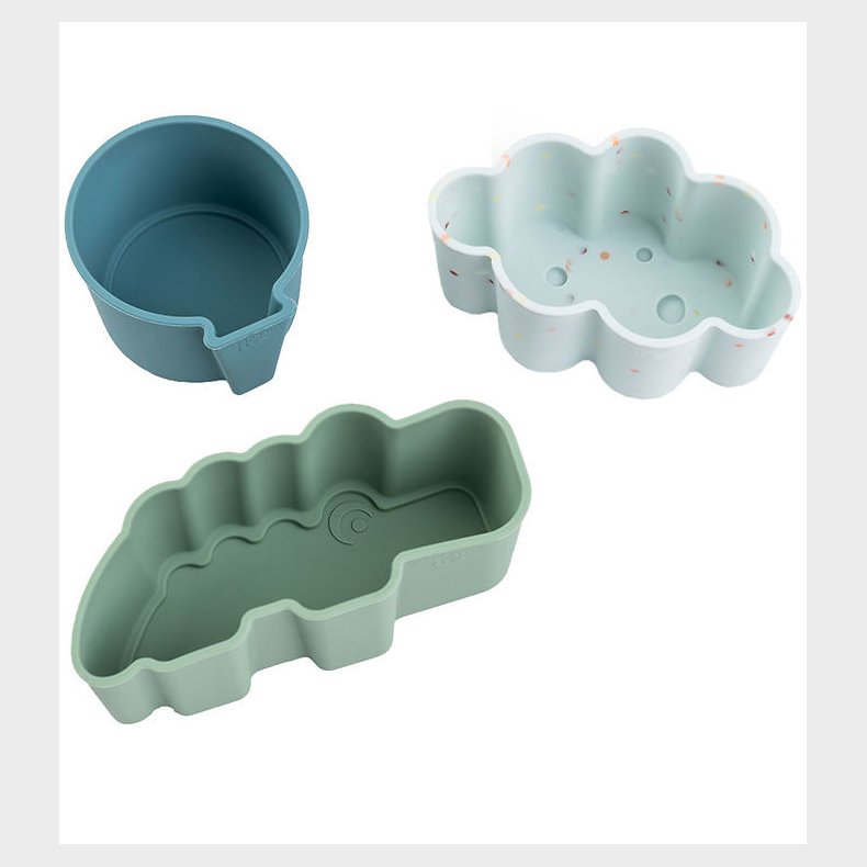 Done By Deer Silikoneforme - 3-pak - Happy Clouds - Bl�